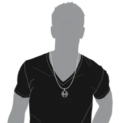 14K White Gold Round Diamond Initial Pendant For Men 1.75 12 14K White Gold Round Diamond Initial Pendant For Men 1.75 -Outlet Bijou Lush Store custom 14k gold round diamond initial pendant for men bodwh