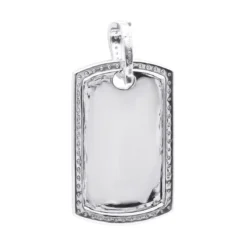 Dog Tags 10K Yellow Gold Diamond Pendant Can Be Engraved -Outlet Bijou Lush Store custom dog tags gold diamond pendant can be engraved p 35694 backwh