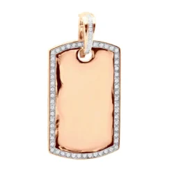 Dog Tags 10K Yellow Gold Diamond Pendant Can Be Engraved -Outlet Bijou Lush Store custom dog tags gold diamond pendant can be engraved p 35694 ro