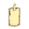 Dog Tags 10K Yellow Gold Diamond Pendant Can Be Engraved -Outlet Bijou Lush Store custom dog tags gold diamond pendant can be engraved p 35694 ye