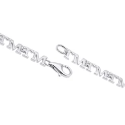 Custom Initials Bracelet For Men And Women 14K Yellow Gold -Outlet Bijou Lush Store custom initials bracelet for men and women solid 14k gold claspwh