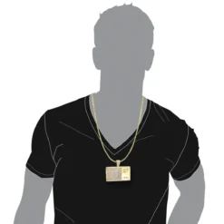 10K Yellow Gold Diamond Digital Scale Men's Pendant 4ct -Outlet Bijou Lush Store custom jewelry 10k gold diamond digital scale mens pendant 4ct bodye