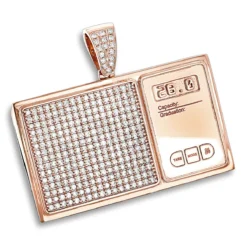 10K Yellow Gold Diamond Digital Scale Men's Pendant 4ct -Outlet Bijou Lush Store custom jewelry 10k gold diamond digital scale mens pendant 4ct ro