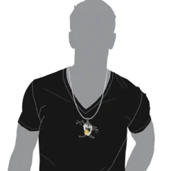 Custom 10K White Gold Taz Tasmanian Devil Diamond Pendant 12.95ct -Outlet Bijou Lush Store custom jewelry 10k taz tasmanian devil diamond pendant p 35719 bodwh 1