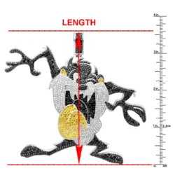 Custom 10K White Gold Taz Tasmanian Devil Diamond Pendant 12.95ct -Outlet Bijou Lush Store custom jewelry 10k taz tasmanian devil diamond pendant p 35719 rulerwh