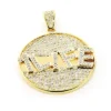 Custom-made 10K Yellow Gold Diamond Pendant For Men 5.9ct -Outlet Bijou Lush Store custom jewelry made yellow gold diamond pendant 590ct 10k 1