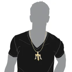 Money Is Life Diamond Pendant For Men 10K Yellow Gold 4ct -Outlet Bijou Lush Store custom jewelry money is life diamond pendant for men 10k gold 4ct bodye