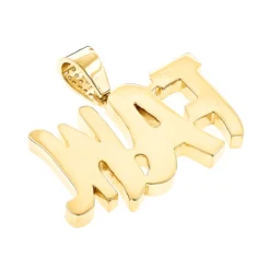 10K Yellow Gold Real Diamond Men's Pendant By Luxurman 3.5ct -Outlet Bijou Lush Store custom jewelry solid 10k gold real diamond mens pendant by luxurman 35ct backye