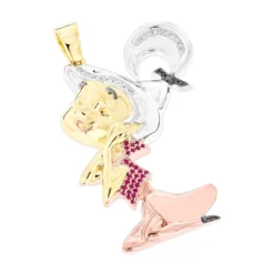 Judy Jetson Silver Pendant With Gemstones And Diamonds