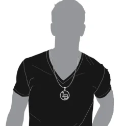 5 Carat Diamond Initials Pendant For Men & Women 10K White Gold 16 5 Carat Diamond Initials Pendant For Men & Women 10K White Gold -Outlet Bijou Lush Store custom made diamond initial pendant for men women solid 10k gold 5 carat 100642 body white