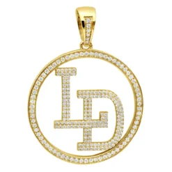 5 Carat Diamond Initials Pendant For Men & Women 10K White Gold 11 5 Carat Diamond Initials Pendant For Men & Women 10K White Gold -Outlet Bijou Lush Store custom made diamond initial pendant for men women solid 10k gold 5 carat 100642 yellow