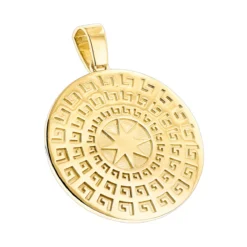 Men's Diamond Versace Style Medusa Pendant Medallion 18K Yellow Gold 7ct -Outlet Bijou Lush Store custom made diamond versace style medusa pendant medallion 18k gold 6ct backye