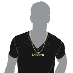 18K Yellow Gold Yellow Black White Diamond Pendant For Men 6ct -Outlet Bijou Lush Store custom made jewelry 18k gold yellow black white diamond pendant for men 6ct bodye