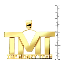 Large 10K Yellow Gold Name Plate Pendant For Men -Outlet Bijou Lush Store custom made jewelry large solid 10k gold name plate pendant for men 001240 rulerye