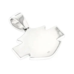 Name Black Diamond Pendant For Men 14K White Gold 0.55ct -Outlet Bijou Lush Store custom made name black diamond pendant for men 14k gold 055ct backwh