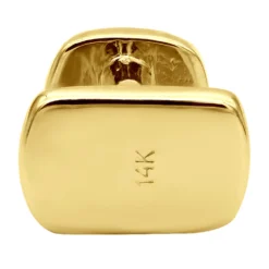 Custom 14K White Gold Shirt Studs With Real Diamonds -Outlet Bijou Lush Store custom solid 14k gold shirt studs with real diamonds 018289 backye