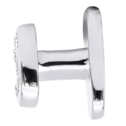 Custom 14K White Gold Shirt Studs With Real Diamonds -Outlet Bijou Lush Store custom solid 14k gold shirt studs with real diamonds 018289 boxwh