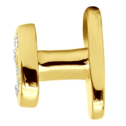 Custom 14K White Gold Shirt Studs With Real Diamonds -Outlet Bijou Lush Store custom solid 14k gold shirt studs with real diamonds 018289 boxye