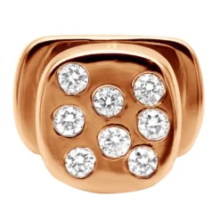 Custom 14K White Gold Shirt Studs With Real Diamonds -Outlet Bijou Lush Store custom solid 14k gold shirt studs with real diamonds 018289 ro