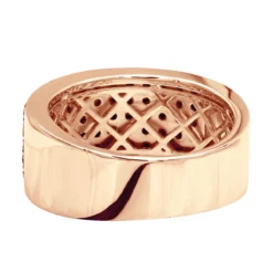 Designer 10K Black Plated Gold Black Diamond Wedding Band For Men 1.67ct Luxurman Ring -Outlet Bijou Lush Store designer 10k gold black diamond wedding band for men 167ct backro