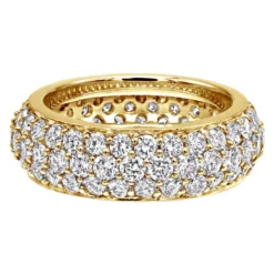 Designer 18K White Gold Pave Diamond Eternity Ring 3.23ct -Outlet Bijou Lush Store designer 18k gold pave diamond eternity ring 323ct p 23024 backye