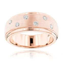 Designer Diamond Wedding Bands 14K Yellow Gold Men's Diamond Ring 0.35ct -Outlet Bijou Lush Store designer diamond wedding rings 14k gold ring 035ct p 6681 ro