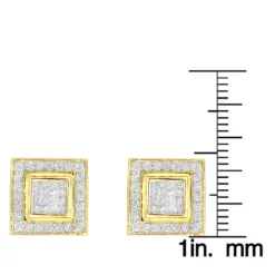 Designer Earrings 14K White Gold Diamond Earrings Studs 1.24 -Outlet Bijou Lush Store designer earrings 14k gold diamond earrings studs 124 p 6996 rulerye