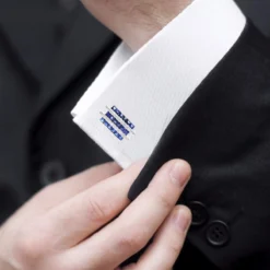 Diamond And Sapphire Cufflinks For Men 14K White Gold Unique Gift 4.5ct -Outlet Bijou Lush Store diamond and sapphire cufflinks for men in solid 14k gold unique gift 45ct 000971 bod