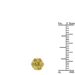 Diamond Clusters 14K Yellow Gold Yellow Diamond Stud Earrings 1ct -Outlet Bijou Lush Store diamond clusters 14k yellow diamond stud earrings 1ct p 6805 rulerye