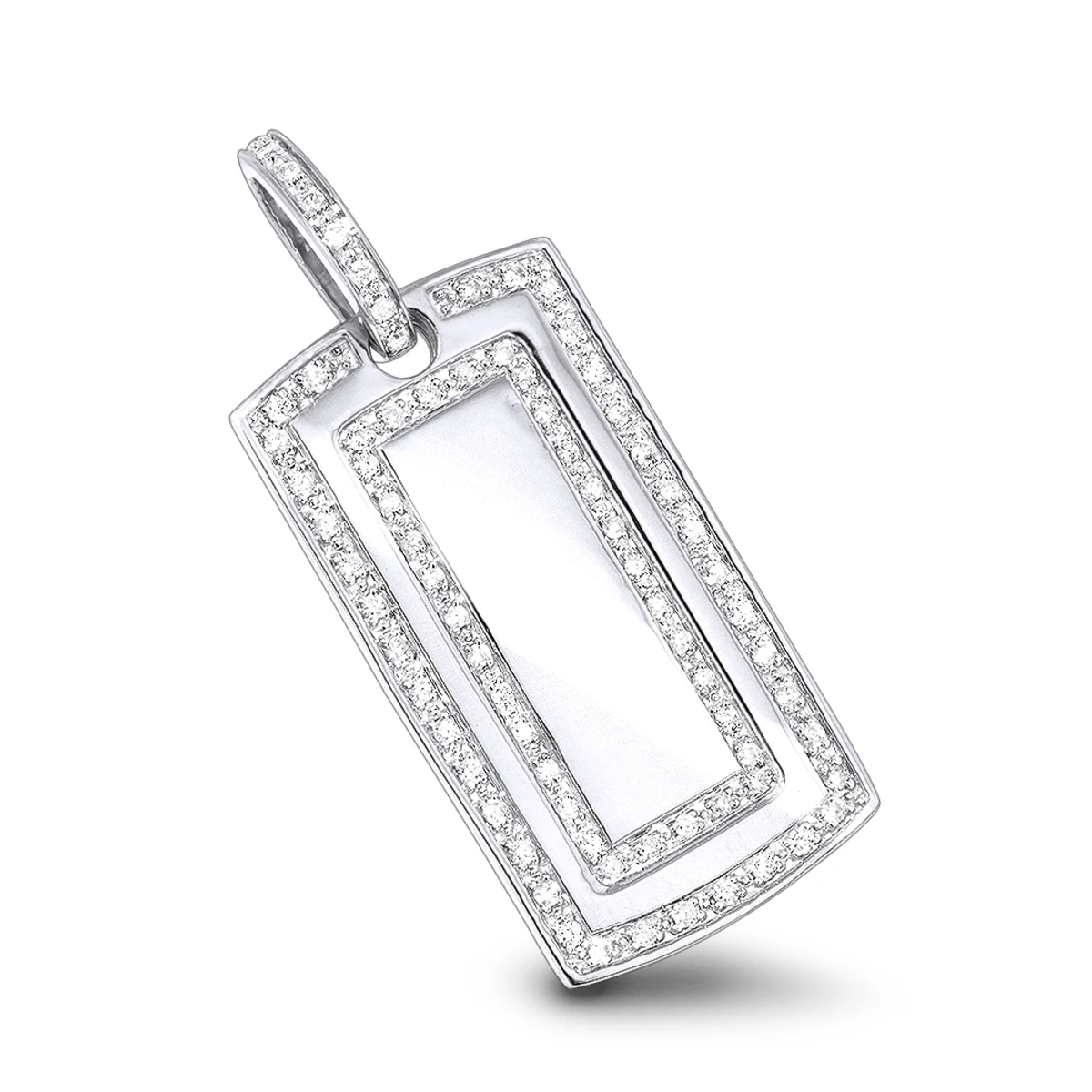 14K Yellow Gold Real Diamond Dog Tag Military Pendant With Diamonds 1ct 4 14K Yellow Gold Real Diamond Dog Tag Military Pendant With Diamonds 1ct - Image 2