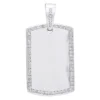 Diamond Dog Tag Pendant In Sterling Silver 0.48ct 1 Diamond Dog Tag Pendant In Sterling Silver 0.48ct -Outlet Bijou Lush Store diamond dog tag pendant in sterling silver 048ct p 48321 wh