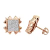Diamond Earrings 14K Rose Gold Diamond Stud Earrings 1.66ct -Outlet Bijou Lush Store diamond earrings rose gold diamond stud earrings 166ct p 6429 ro