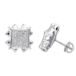 Diamond Earrings 14K Rose Gold Diamond Stud Earrings 1.66ct -Outlet Bijou Lush Store diamond earrings rose gold diamond stud earrings 166ct p 6429 wh