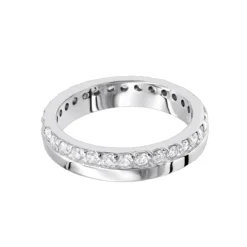 Thin Diamond Eternity Bands 14K White Gold Eternity Ring 0.57ct -Outlet Bijou Lush Store diamond eternity bands 14k gold eternity ring 057ct p 6112 backwh