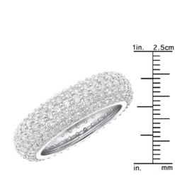 Diamond Platinum Eternity Ring 4.68ct -Outlet Bijou Lush Store diamond platinum eternity ring 468ct p 30548 ruler white
