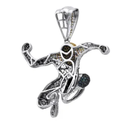 Real White Blue Yellow Diamond Spider-man Pendant 10K Rose Gold 3ct 13 Real White Blue Yellow Diamond Spider-man Pendant 10K Rose Gold 3ct -Outlet Bijou Lush Store diamond spiderman pendant 10k 300ct p 35851 backwh
