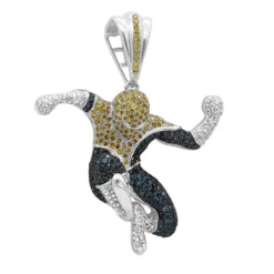 Real White Blue Yellow Diamond Spider-man Pendant 10K Rose Gold 3ct 12 Real White Blue Yellow Diamond Spider-man Pendant 10K Rose Gold 3ct -Outlet Bijou Lush Store diamond spiderman pendant 10k 300ct p 35851 wh