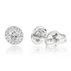 Halo Diamond Studs 14K White Gold Cluster Diamond Stud Earrings .70ct -Outlet Bijou Lush Store diamond studs 14k cluster diamond stud earrings 70ct p 6934 wh