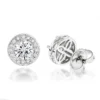 Diamond Studs 14K White Gold Cluster Diamond Stud Earrings .82ct -Outlet Bijou Lush Store diamond studs 14k cluster diamond stud earrings 82ct p 6935 wh