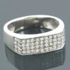 Diamond Wedding Bands 10K White Gold Diamond Wedding Band 0.68ct