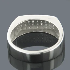 Diamond Wedding Bands 10K White Gold Diamond Wedding Band 0.68ct -Outlet Bijou Lush Store diamond wedding bands 10k diamond wedding band 068ct p 6939back