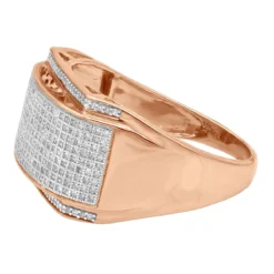 Diamond Wedding Bands 14K Yellow Gold Diamond Ring 0.81ct -Outlet Bijou Lush Store diamond wedding bands 14k gold diamond ring 081ct p 7134 backro