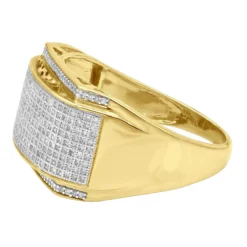 Diamond Wedding Bands 14K Yellow Gold Diamond Ring 0.81ct -Outlet Bijou Lush Store diamond wedding bands 14k gold diamond ring 081ct p 7134 backye