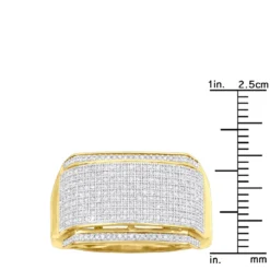 Diamond Wedding Bands 14K Yellow Gold Diamond Ring 0.81ct -Outlet Bijou Lush Store diamond wedding bands 14k gold diamond ring 081ct p 7134 rulerye