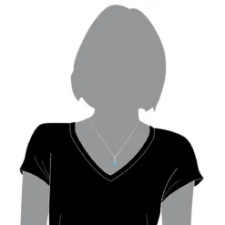 14K White Gold & Diamond Light Blue Evil Eye Pendant 0.10ct -Outlet Bijou Lush Store evil eye jewelry 14k diamond evil eye pendant blue 10 p 6231 bodwh