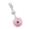 14K White Gold & Diamond Evil Eye Pendant Pink 0.10 -Outlet Bijou Lush Store evil eye jewelry 14k diamond evil eye pendant pink 010 p 6228 wh