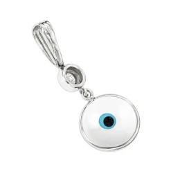14K White Gold & Diamond White Evil Eye Pendant 0.10 9 14K White Gold & Diamond White Evil Eye Pendant 0.10 -Outlet Bijou Lush Store evil eye jewelry 14k diamond evil eye pendant white 10 p 6229 backwh