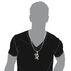 Fancy Diamond 10K White Gold Donald Duck Pendant 4.08ct 7 Fancy Diamond 10K White Gold Donald Duck Pendant 4.08ct -Outlet Bijou Lush Store fancy diamond pendants 10k donald duck pendant 408ct p 6808bod