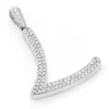Gold Diamond Initial Pendant 2ct 10K White Gold Any Letter -Outlet Bijou Lush Store gold diamond initial pendant 2ct 10k any letter mainwh