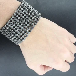 Hip Hop 10K Black Gold Custom 9 Row Black Diamond Bracelet 7 Hip Hop 10K Black Gold Custom 9 Row Black Diamond Bracelet -Outlet Bijou Lush Store hip hop jewelry 10k custom 9 row black diamond bracelet p 23043bod